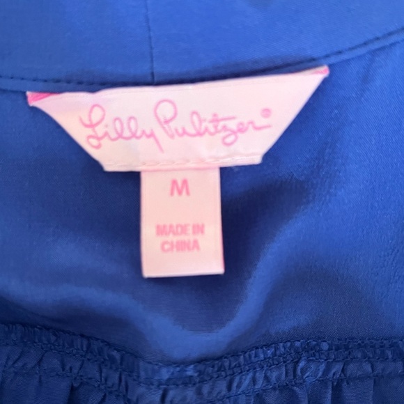 Lilly Pulitzer Sleeveless Blouse in Royal Blue Size Medium - Picture 3 of 5